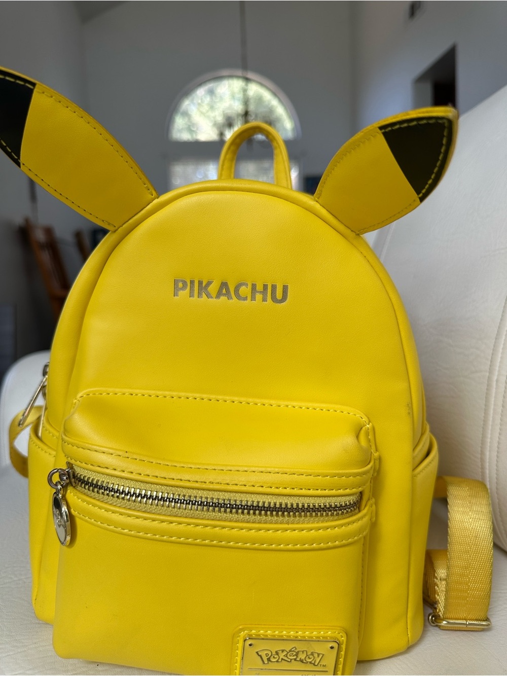 Yellow Kids Mini Backpack with Ear Detail
